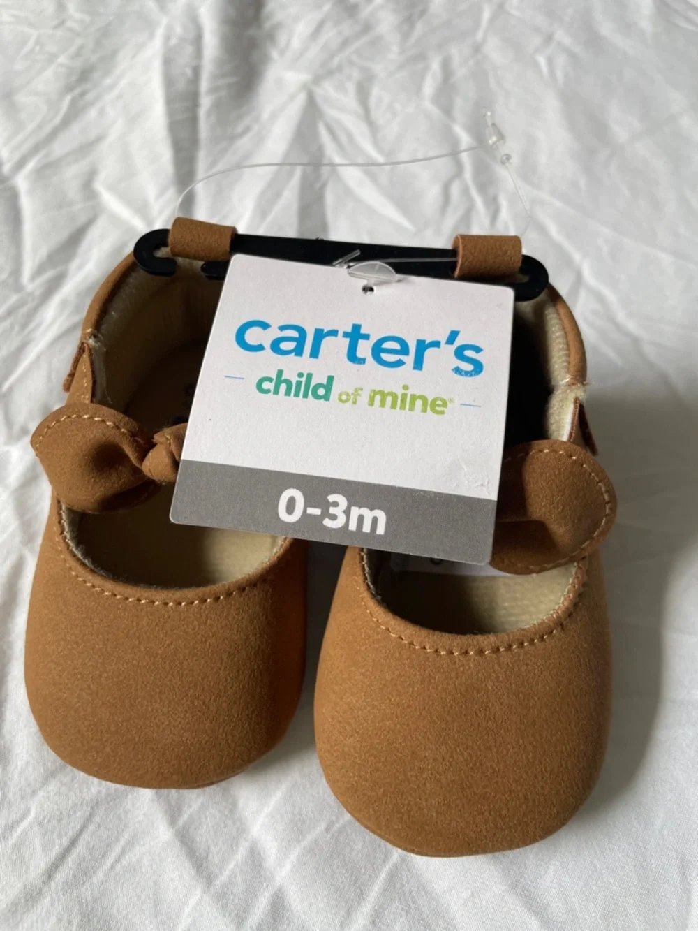 Carter's Girls Bow Mary Jane Shoes - Brown Tan